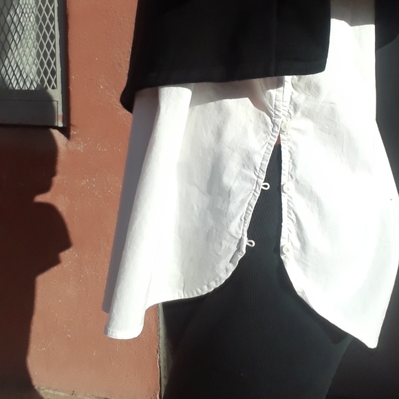 Kenar Sweatshirt Blouse Zip Cowl Mock Neck - Picture 3 of 4